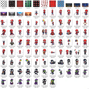 Kit Digital Homem Aranha baby