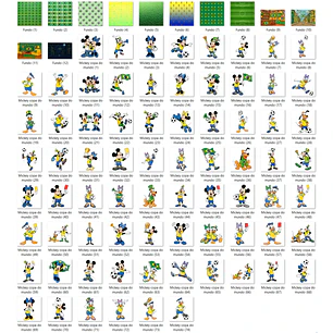 Kit Digital Mickey Copa do Mundo