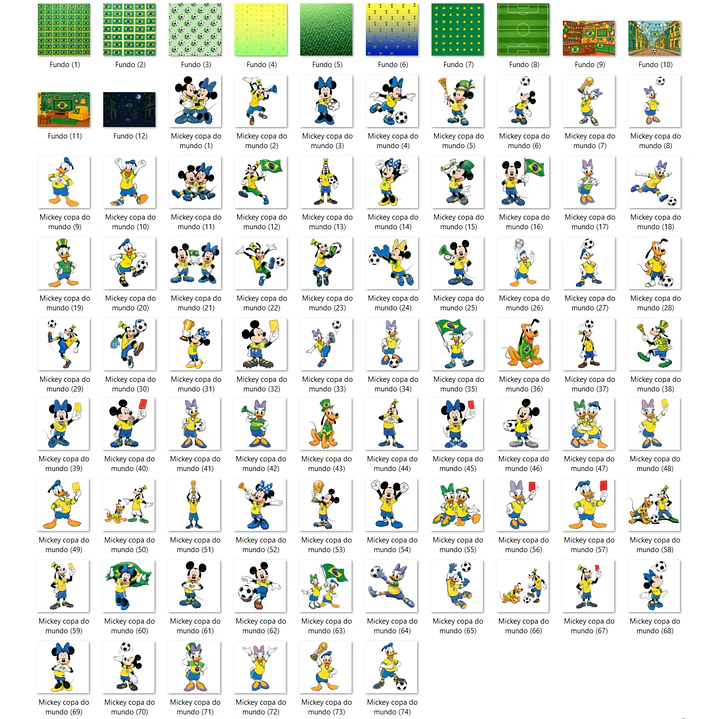 Kit Digital Mickey Copa do Mundo 2