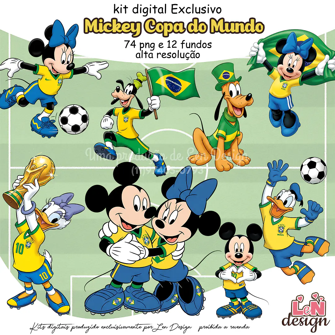 Kit Digital Mickey Copa do Mundo 1