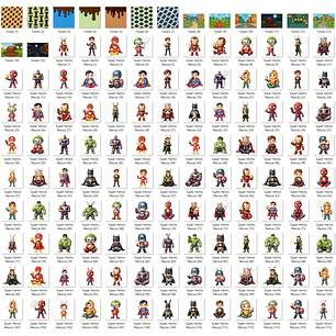 Kit Digital Super Heróis Páscoa