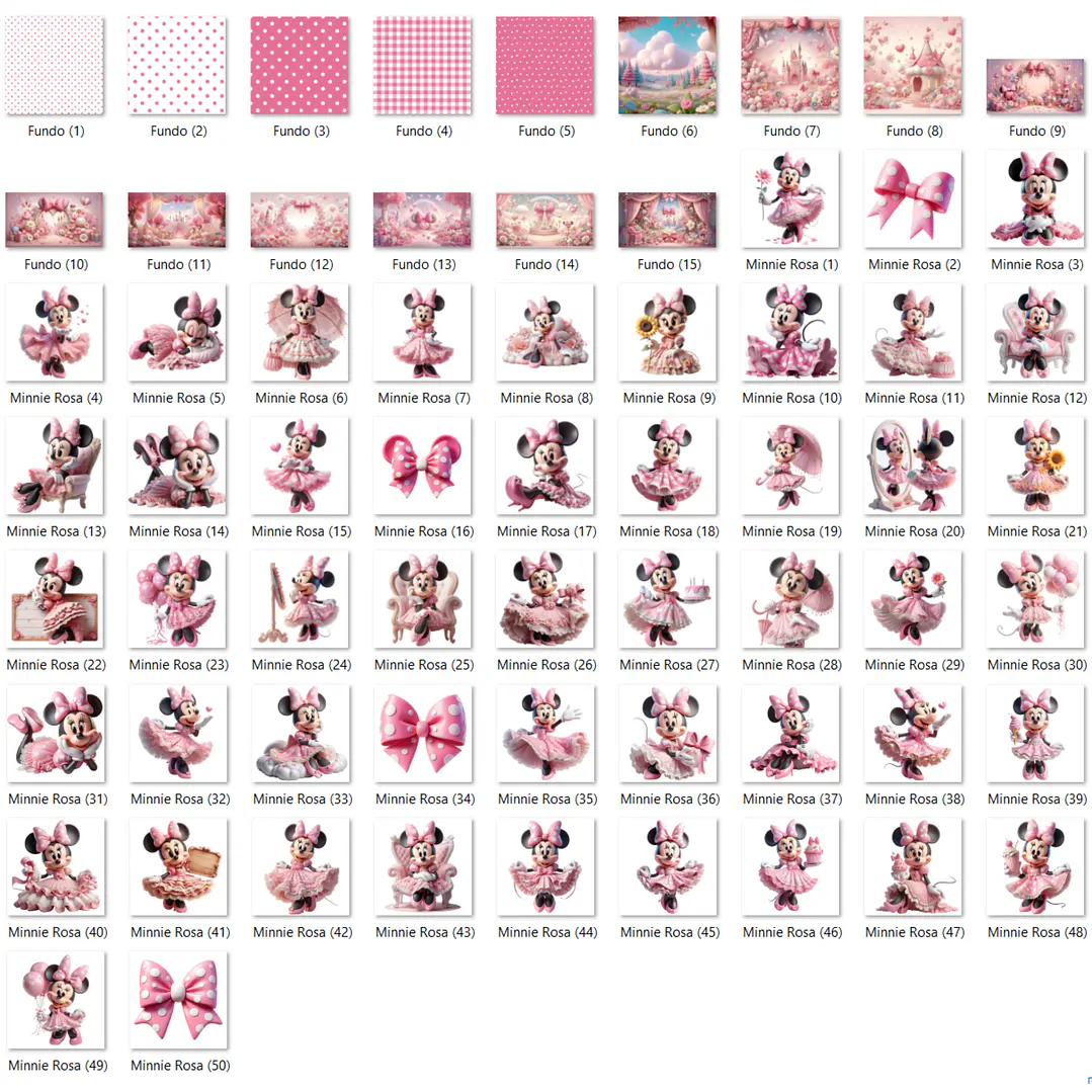Kit Digital Minnie Rosa 2