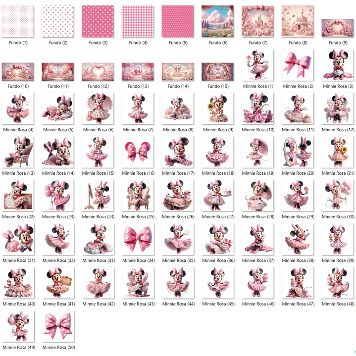 Kit Digital Minnie Rosa 2