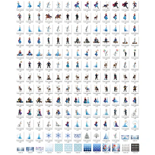 Kit Digital Frozen aquarela