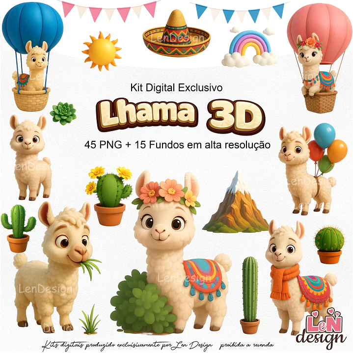 Kit Digital Lhama 1