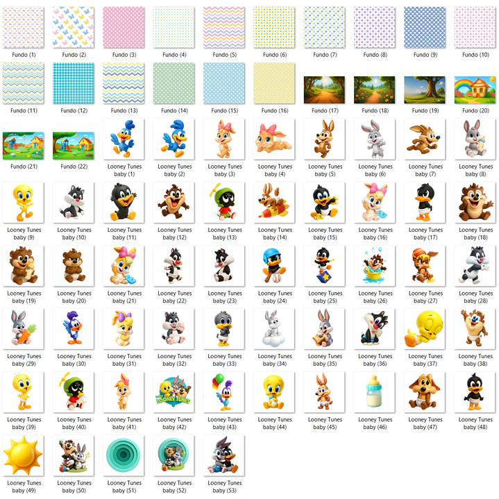 Kit Digital Looney Tunes baby 2