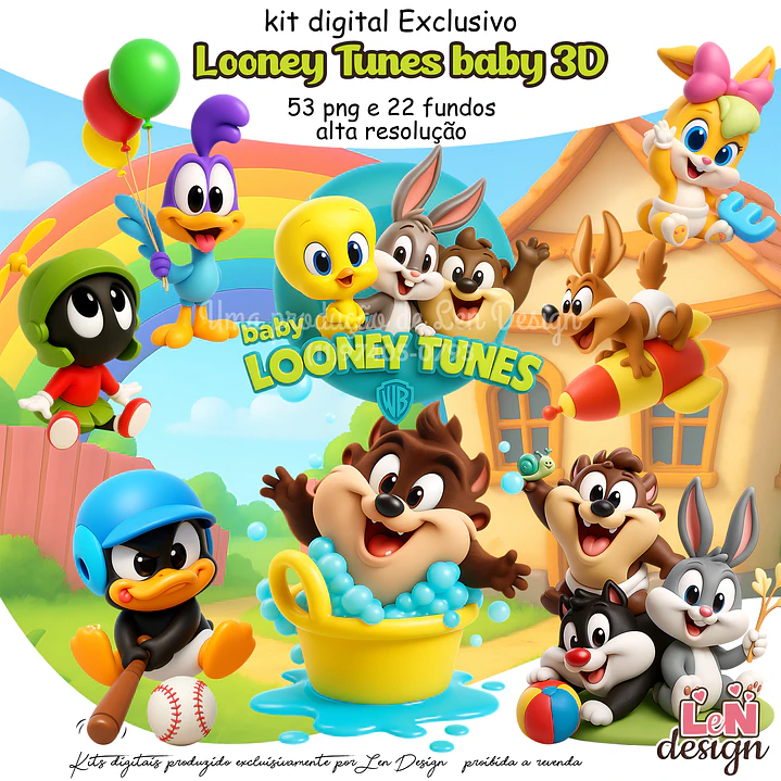Kit Digital Looney Tunes baby 1