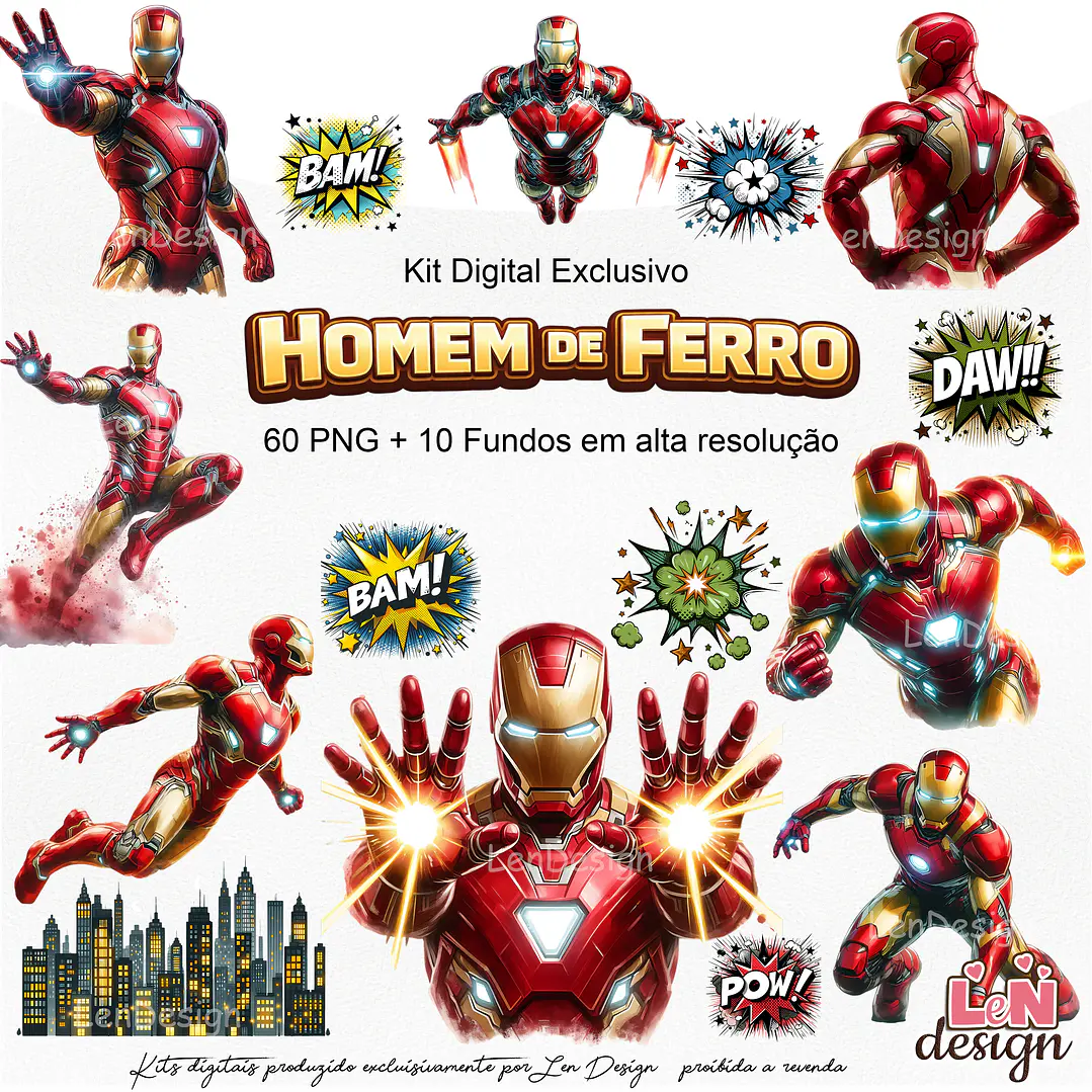 Kit Digital Homem de Ferro 1