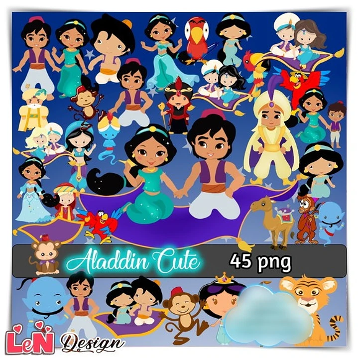 Kit Digital Aladdin Cute 1