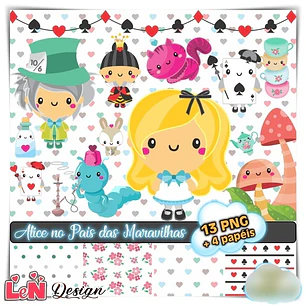 Kit Digital Alice no País das Maravilhas Baby