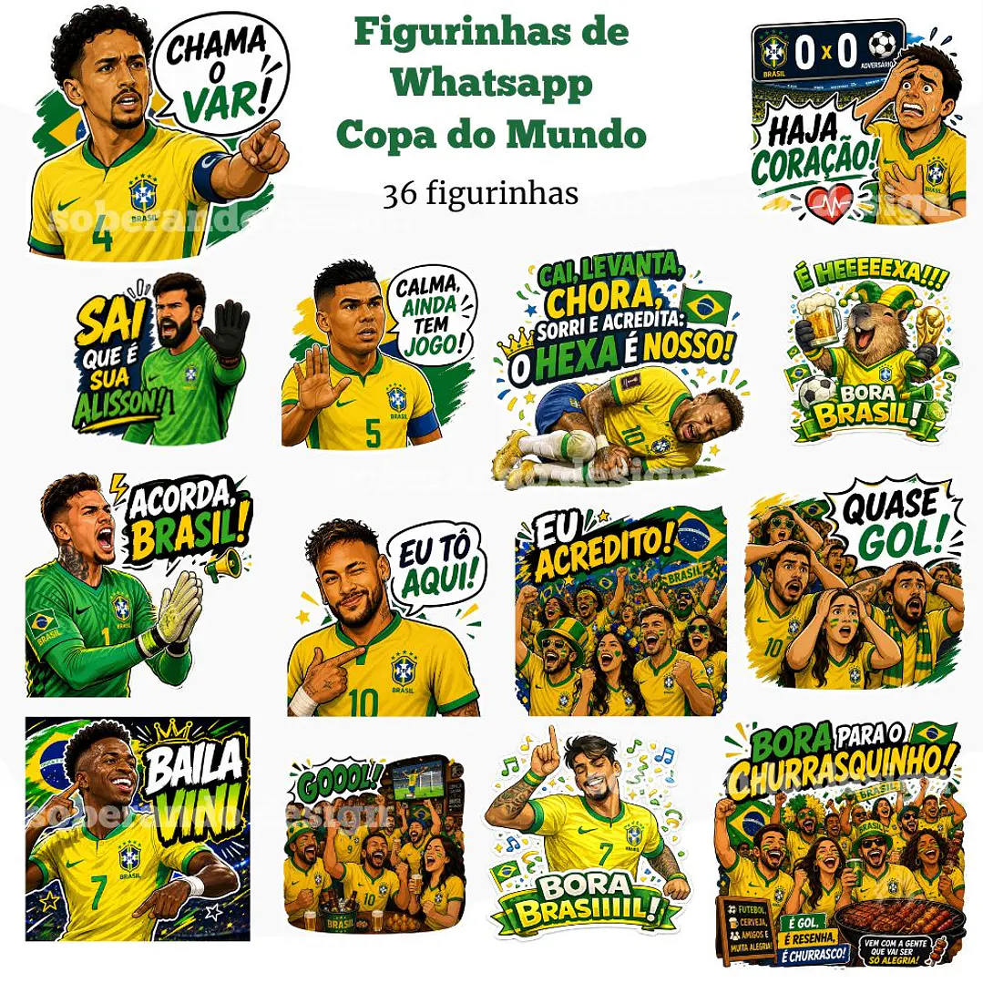 Figurinhas de Whatsapp Copa do Mundo 1