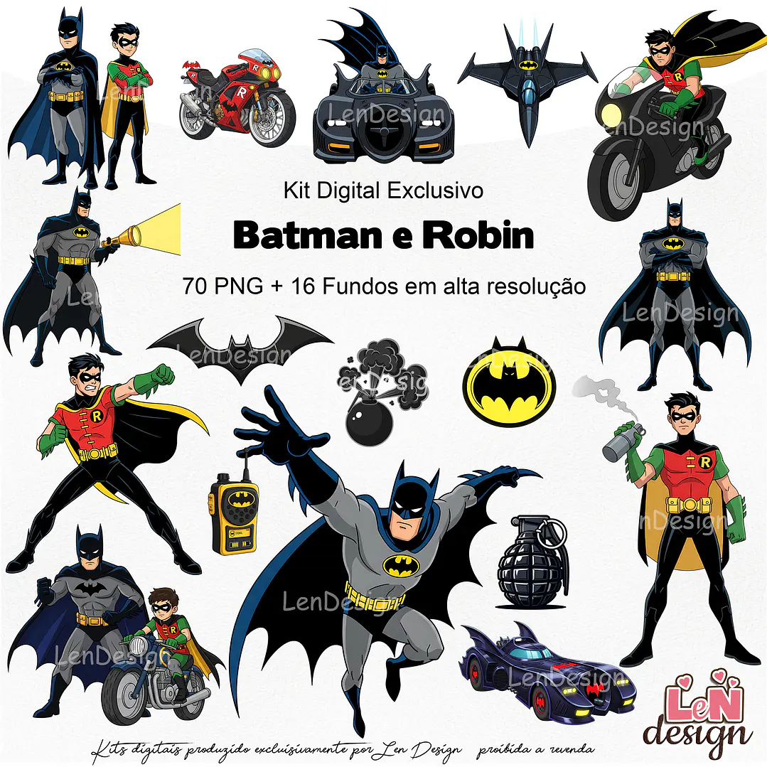 Kit Digital Batman e Robin 1