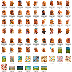 Kit Digital Capivara Baby