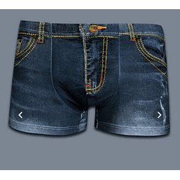 Boxer imitación jeans, color gris