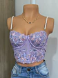 Crop top lila  - Miniatura 1