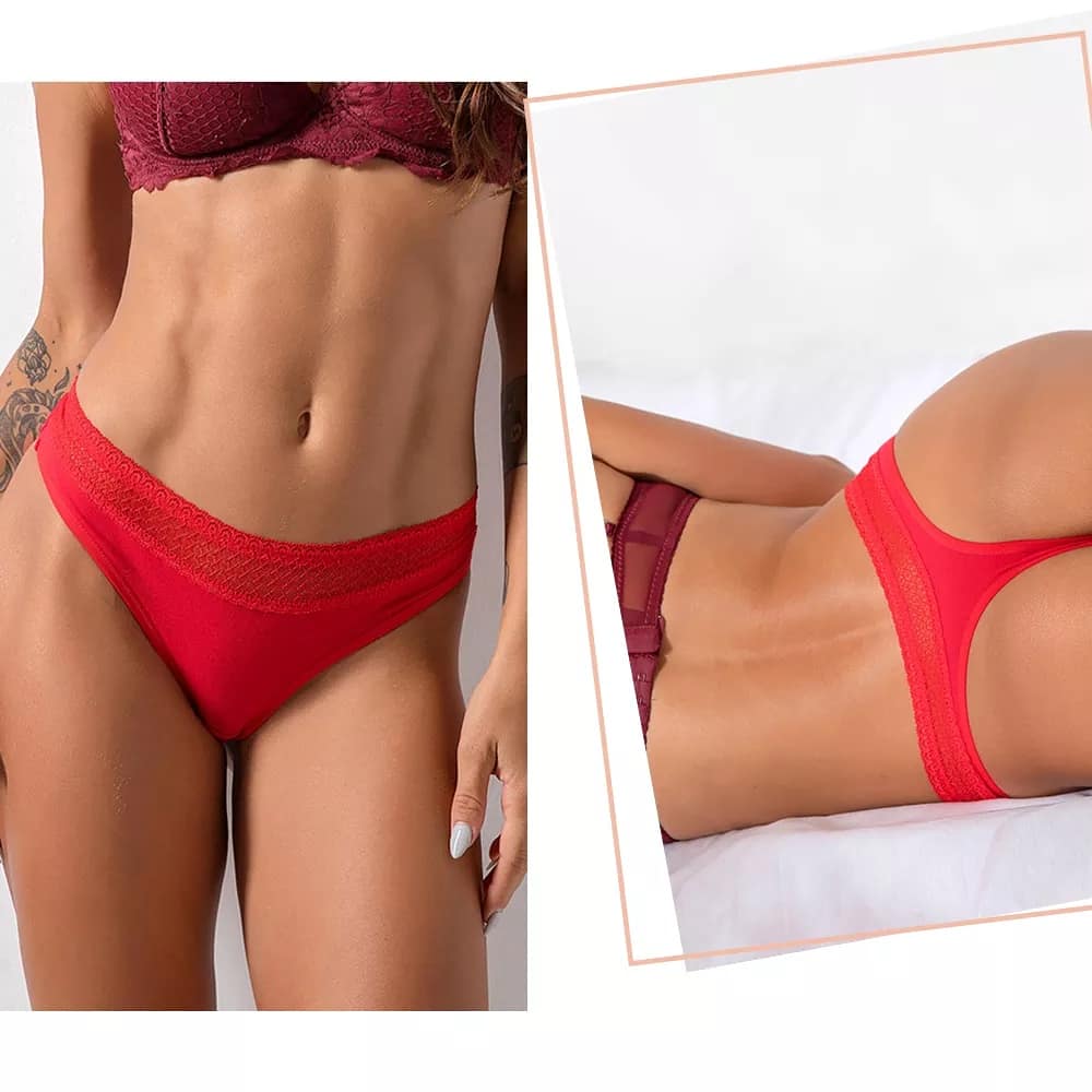 Tripack Colales con encaje 1