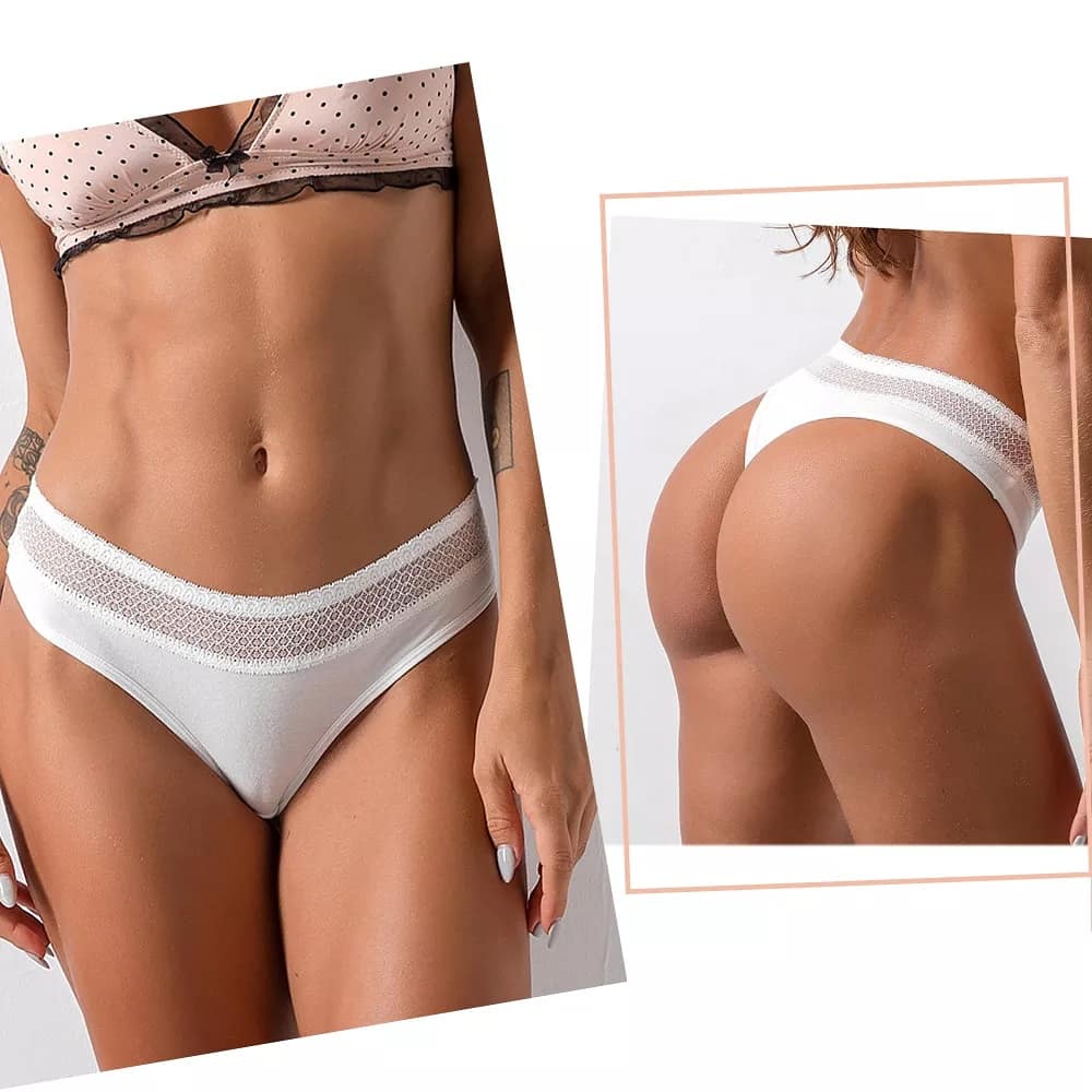 Tripack Colales con encaje 4