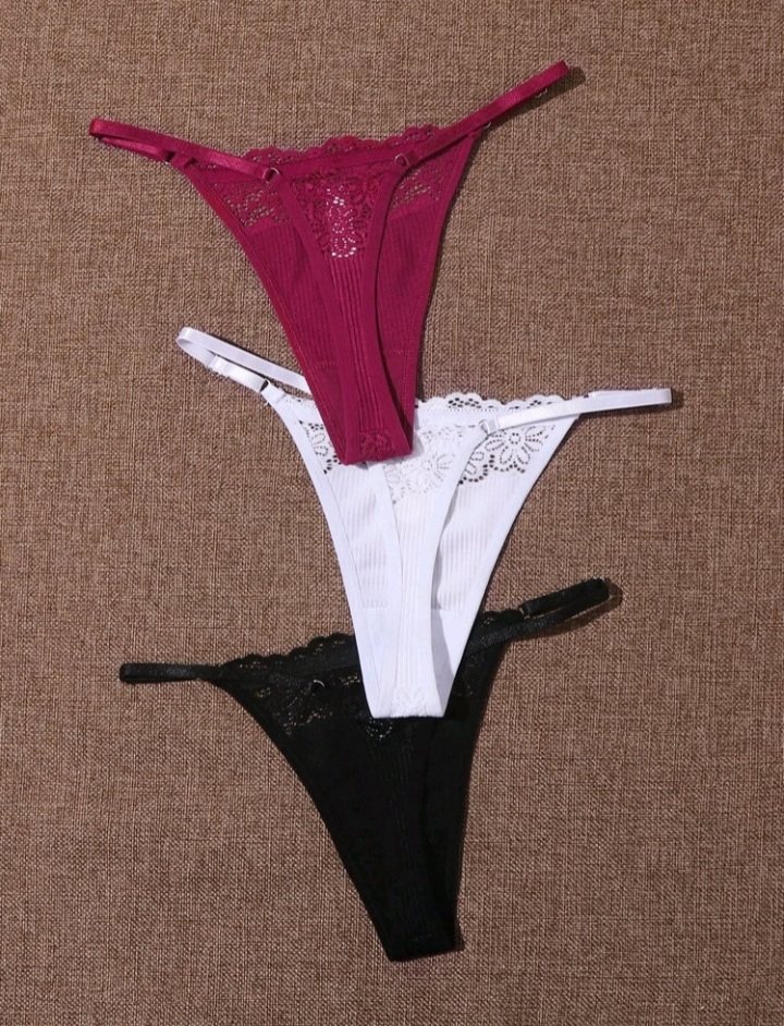 Tripack Colales Encaje ajustable 3