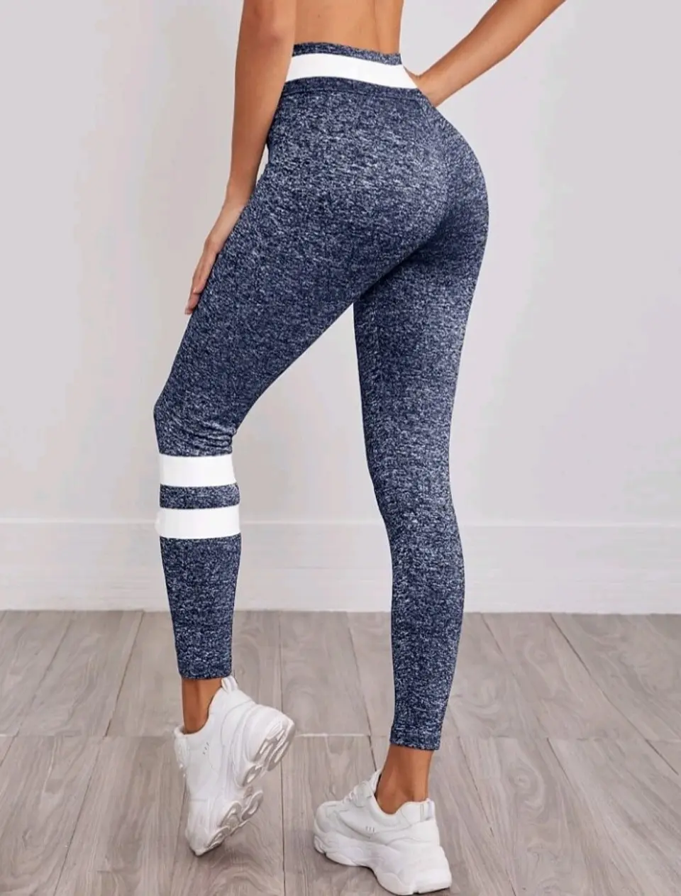 Leggins Deportivas raya azul 2