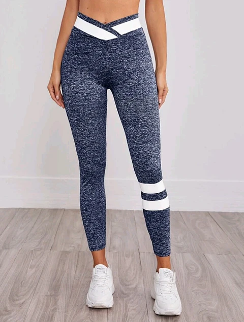 Leggins Deportivas raya azul