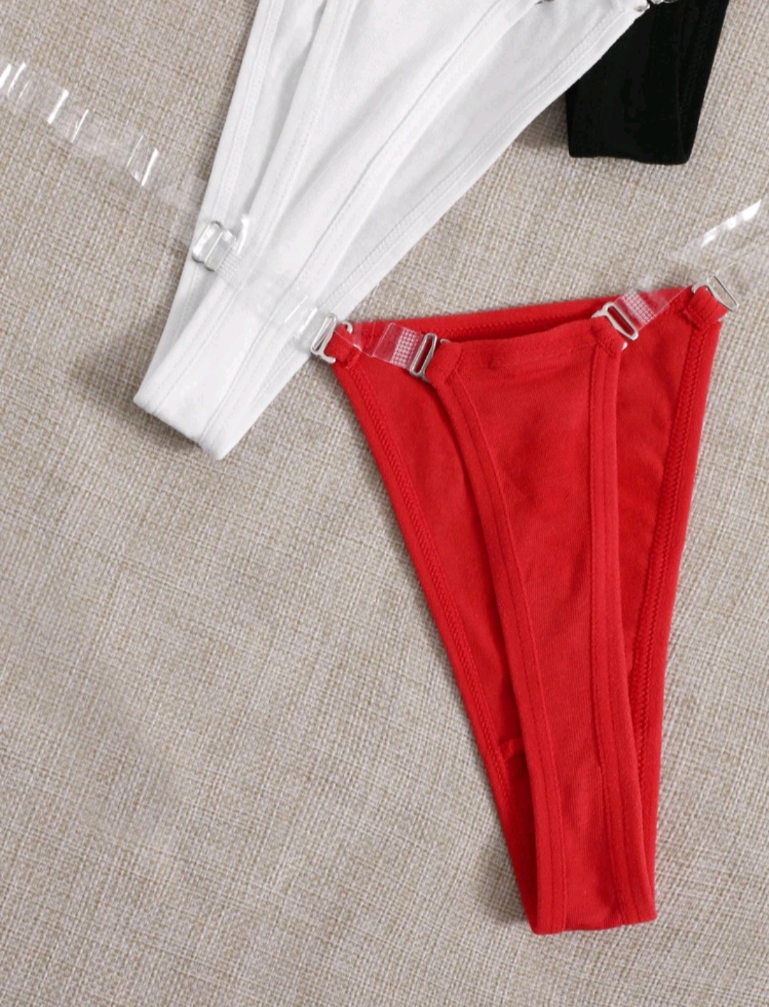 Tripack Colales cintura transparente  4