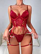 Set lenceria Rojo - Miniatura 1