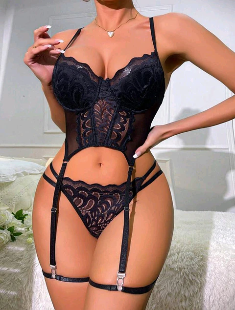 TOP BUSTIER NEGRO