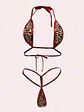 Sexy conjunto hilo dental leopardo - Miniatura 4