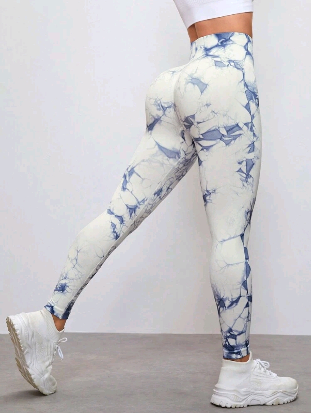 Light blue camouflage leggings 2