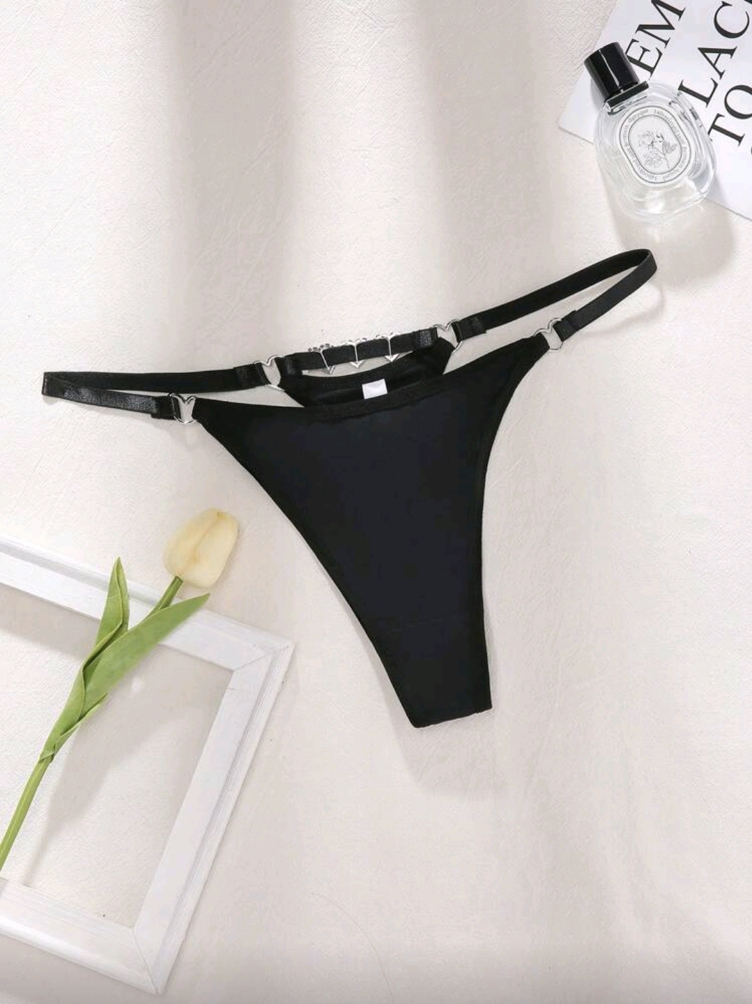 Colaless Triple corazón negro 10