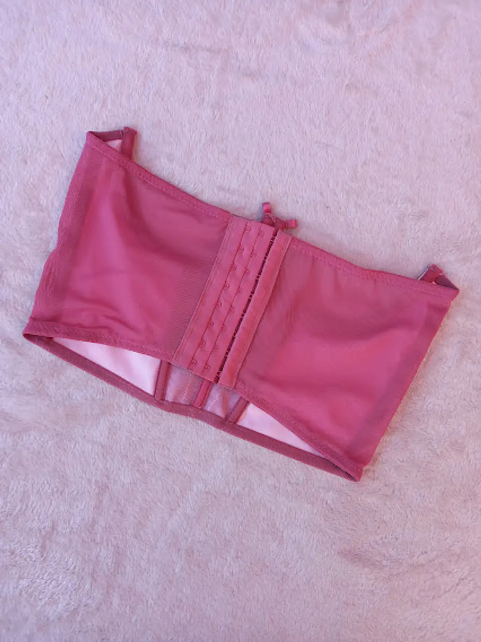 Underbust Rosa con Satín y Encaje 5