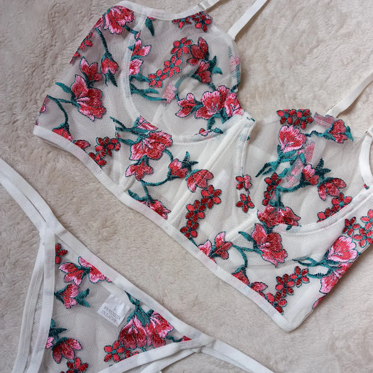Bustier Bordado de Flores 2