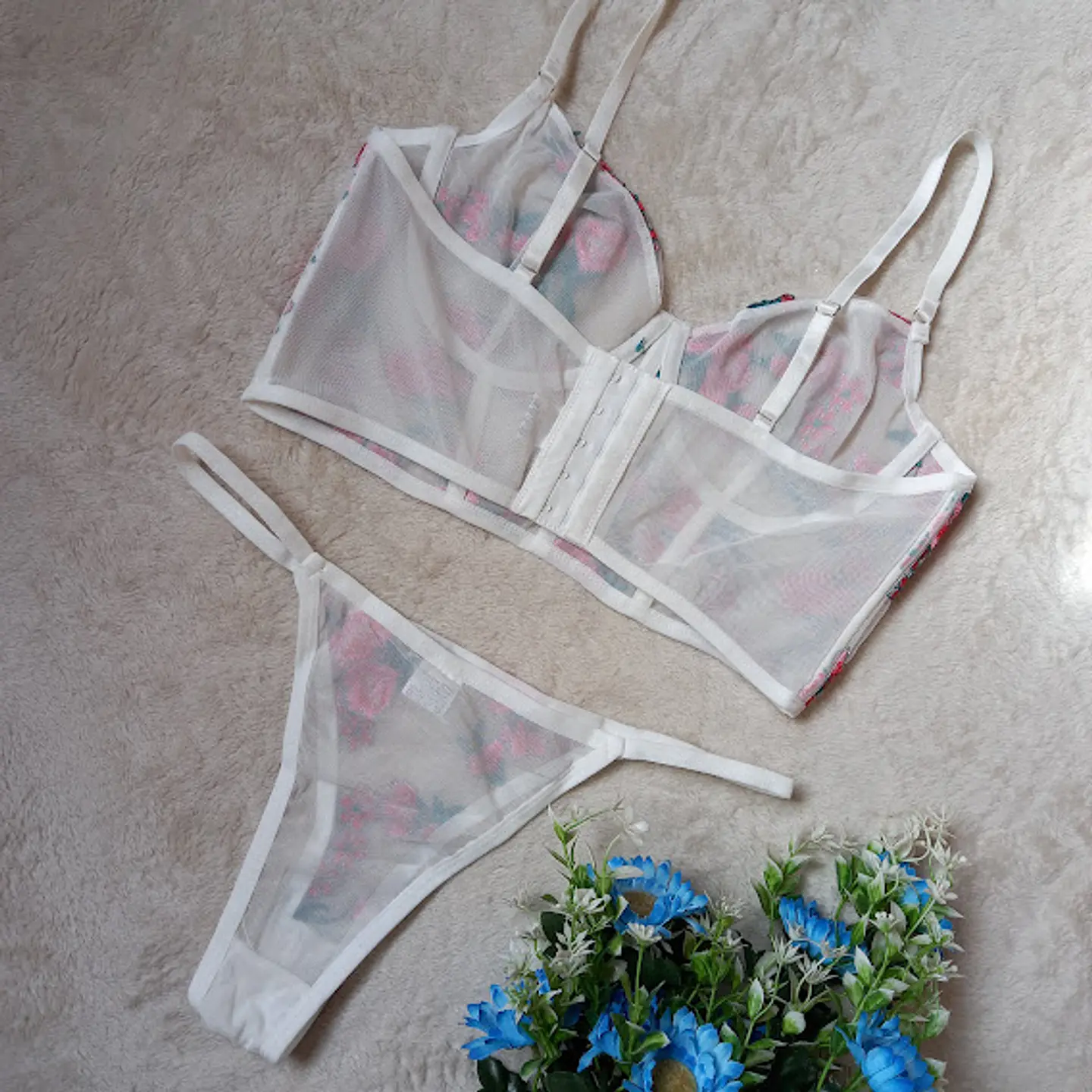 Bustier Bordado de Flores 3