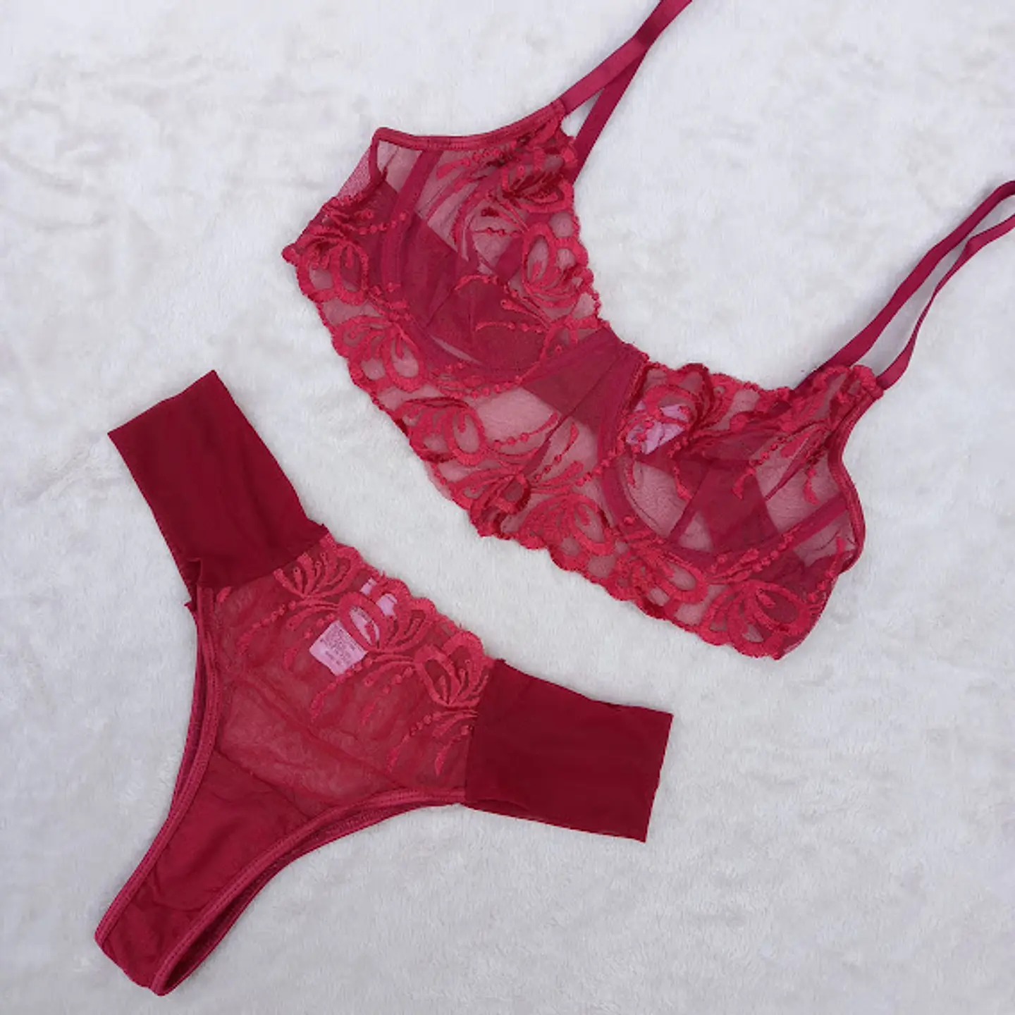 Conjunto Flores Bordadas 1