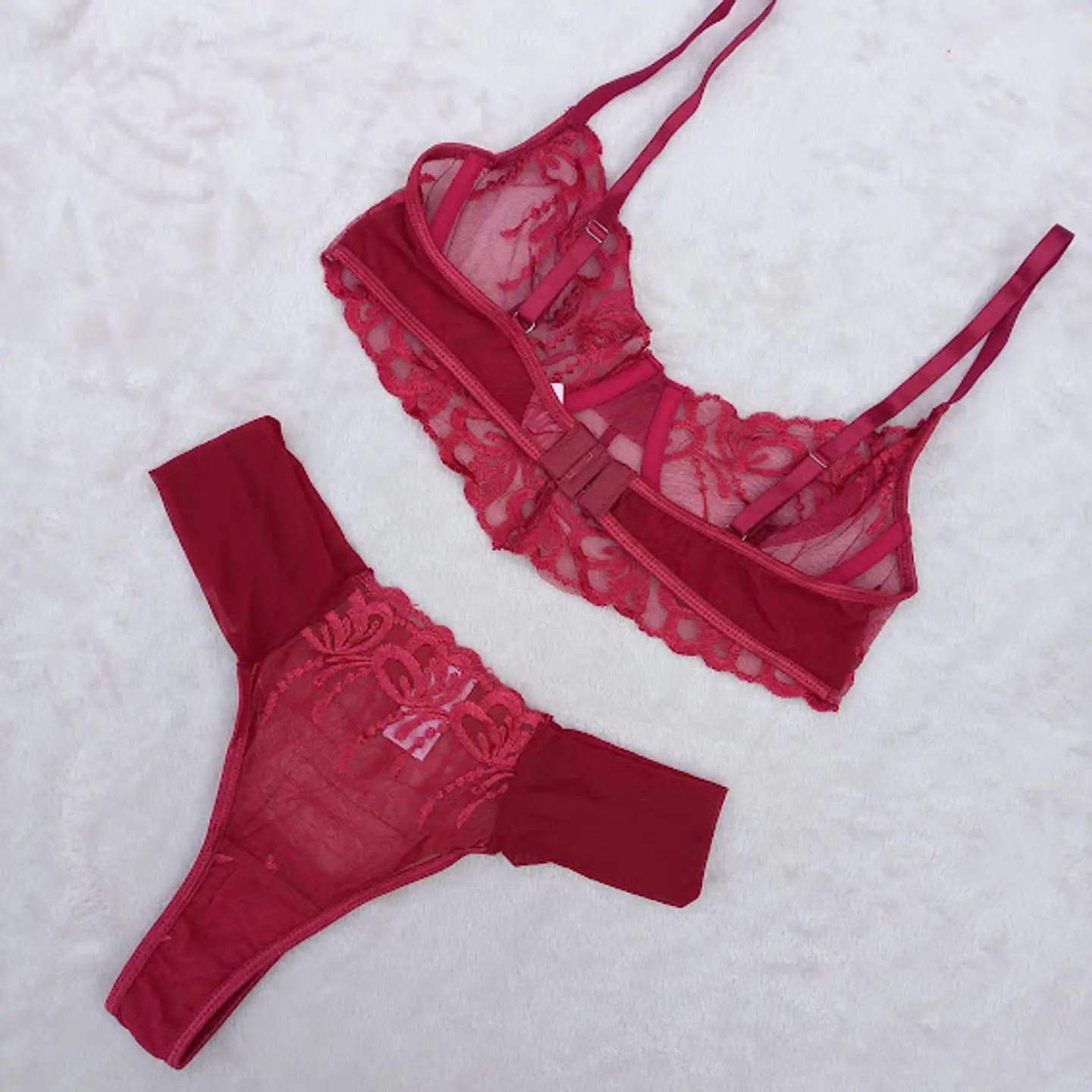 Conjunto Flores Bordadas 2