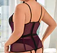 Bustier Flores Negras - Miniatura 2