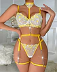 Conjunto Flores Bordadas - Miniatura 1