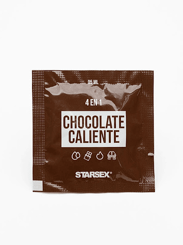 Sachet Lubricante 4 En 1 Chocolate Caliente