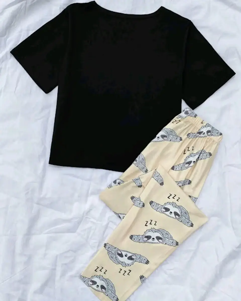 Pijama Estampado de Perezoso 2