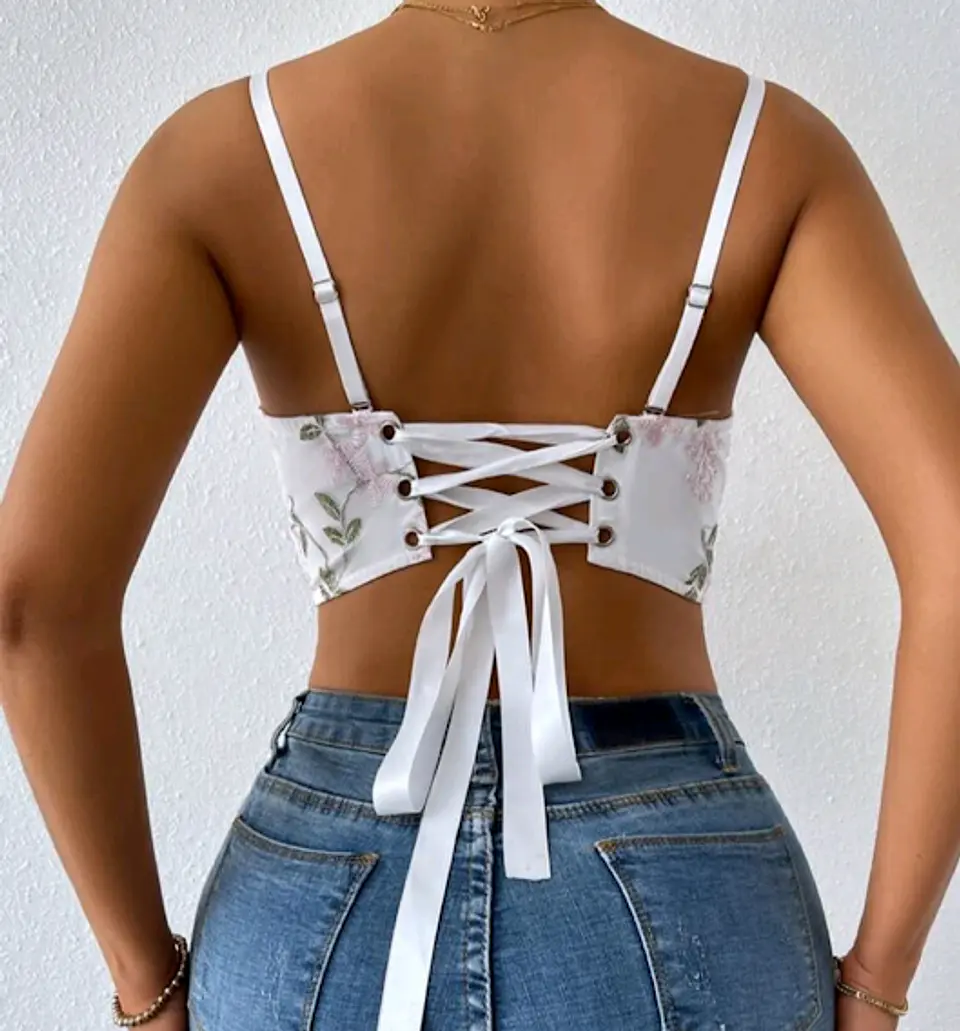 Bustier Flores Bordadas 2
