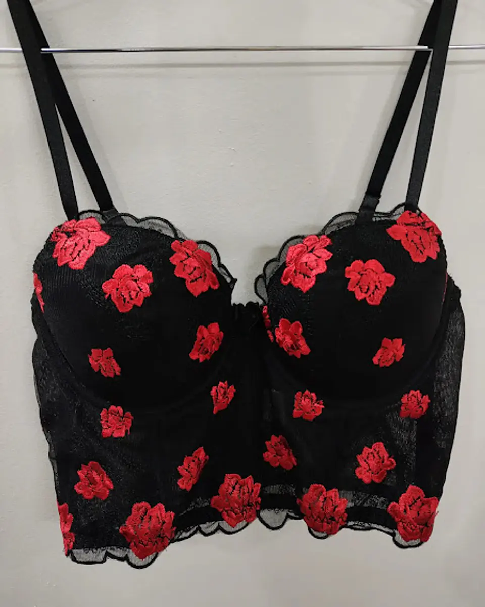 Bustier Flores Bordadas 1