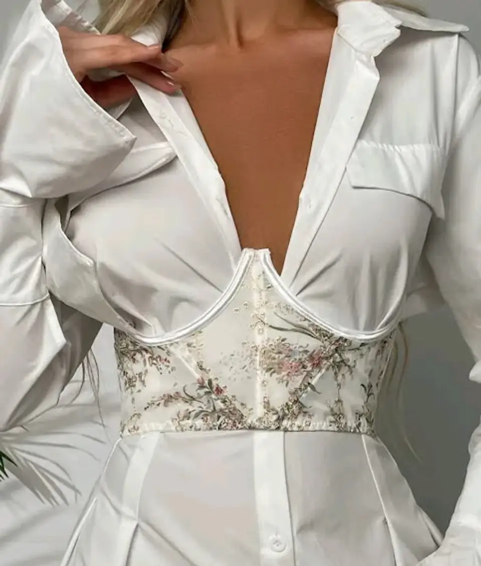 Underbust Flores Bordadas 1