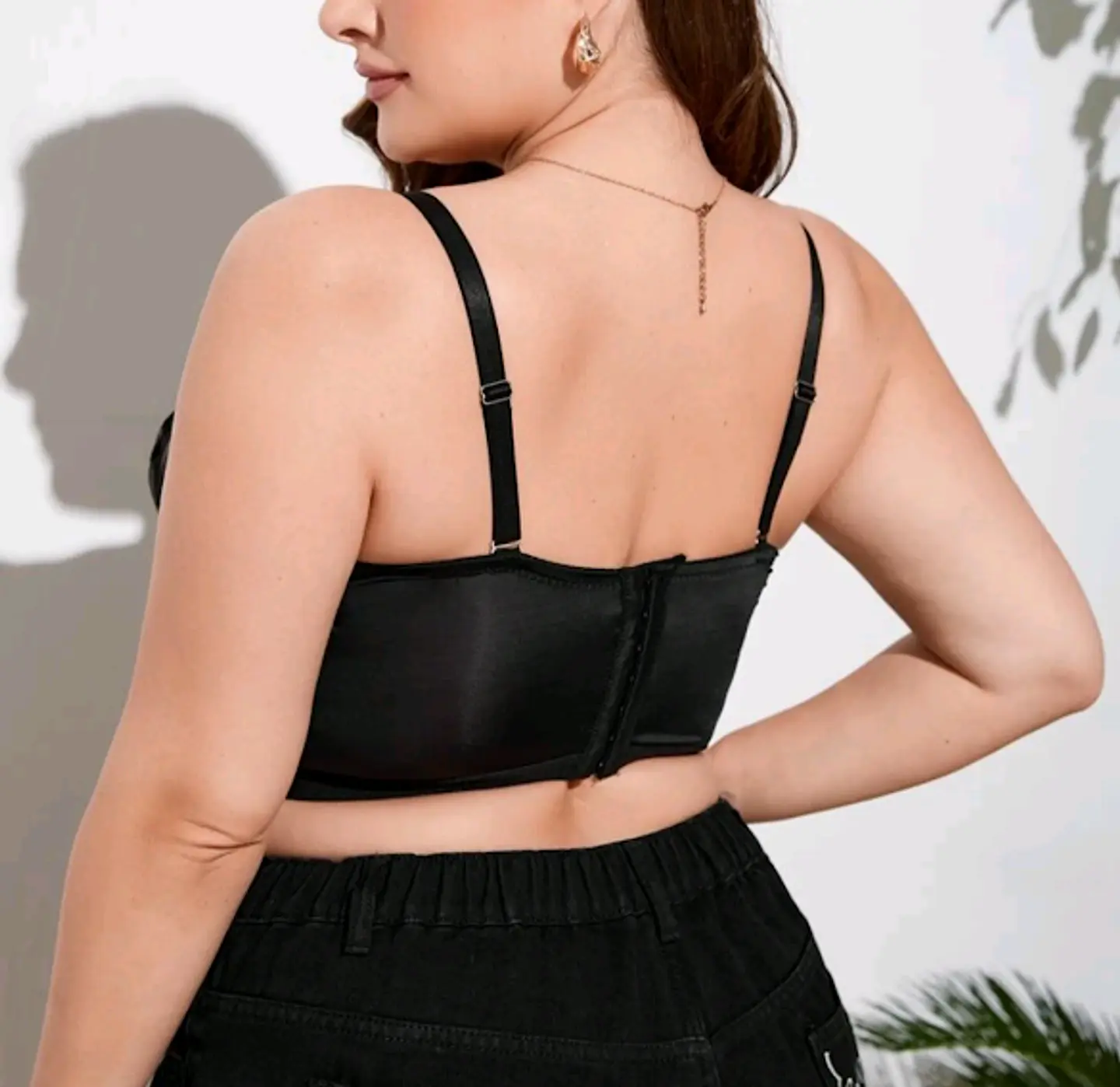 Bustier de Malla y Encaje 2