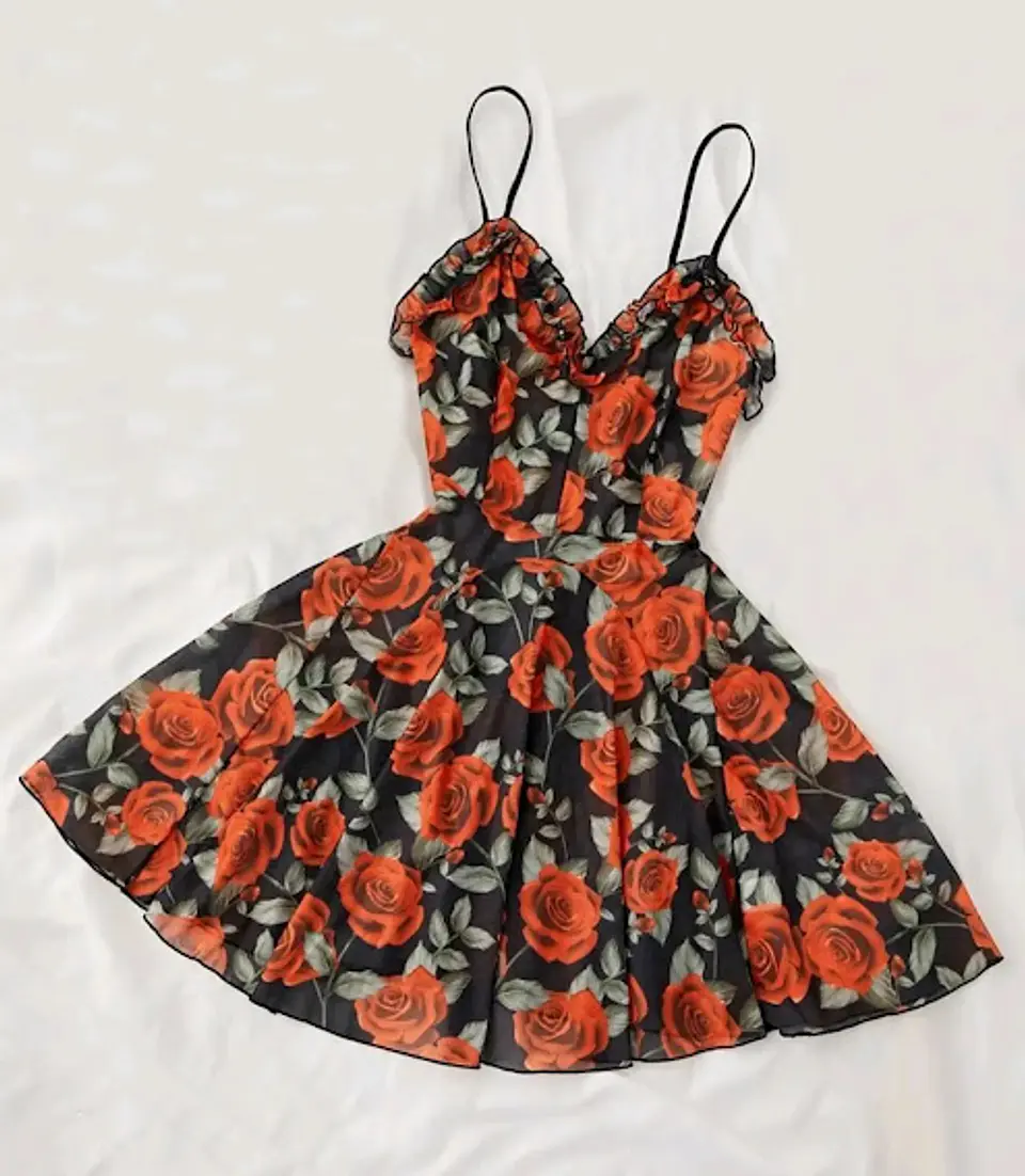 Babydoll Estampado de Flores 3