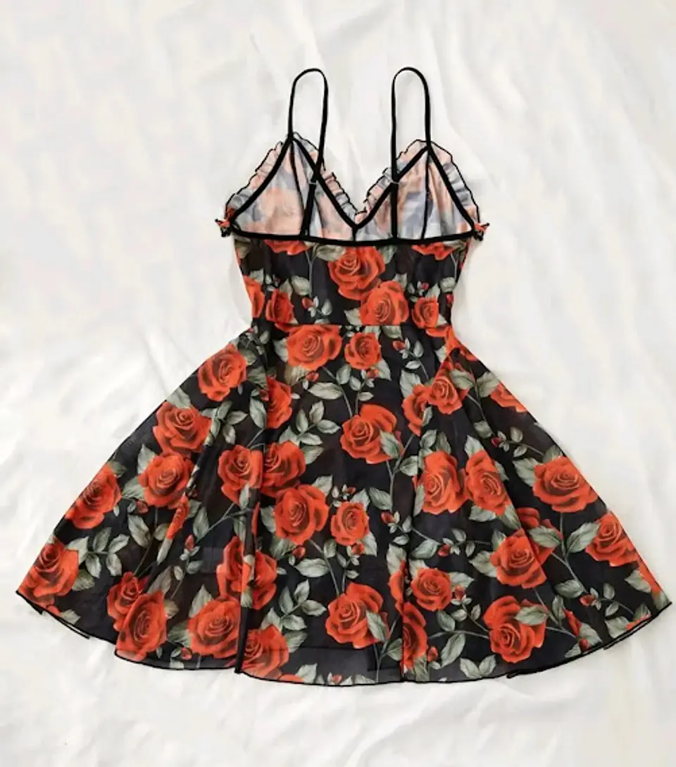 Babydoll Estampado de Flores 4