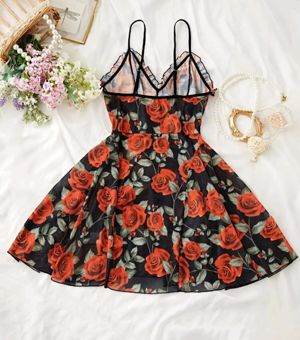 Babydoll Estampado de Flores 2