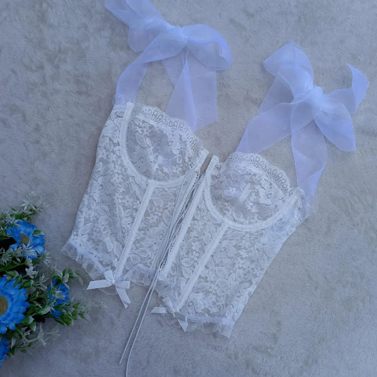 Bustier Encaje Blanco 1