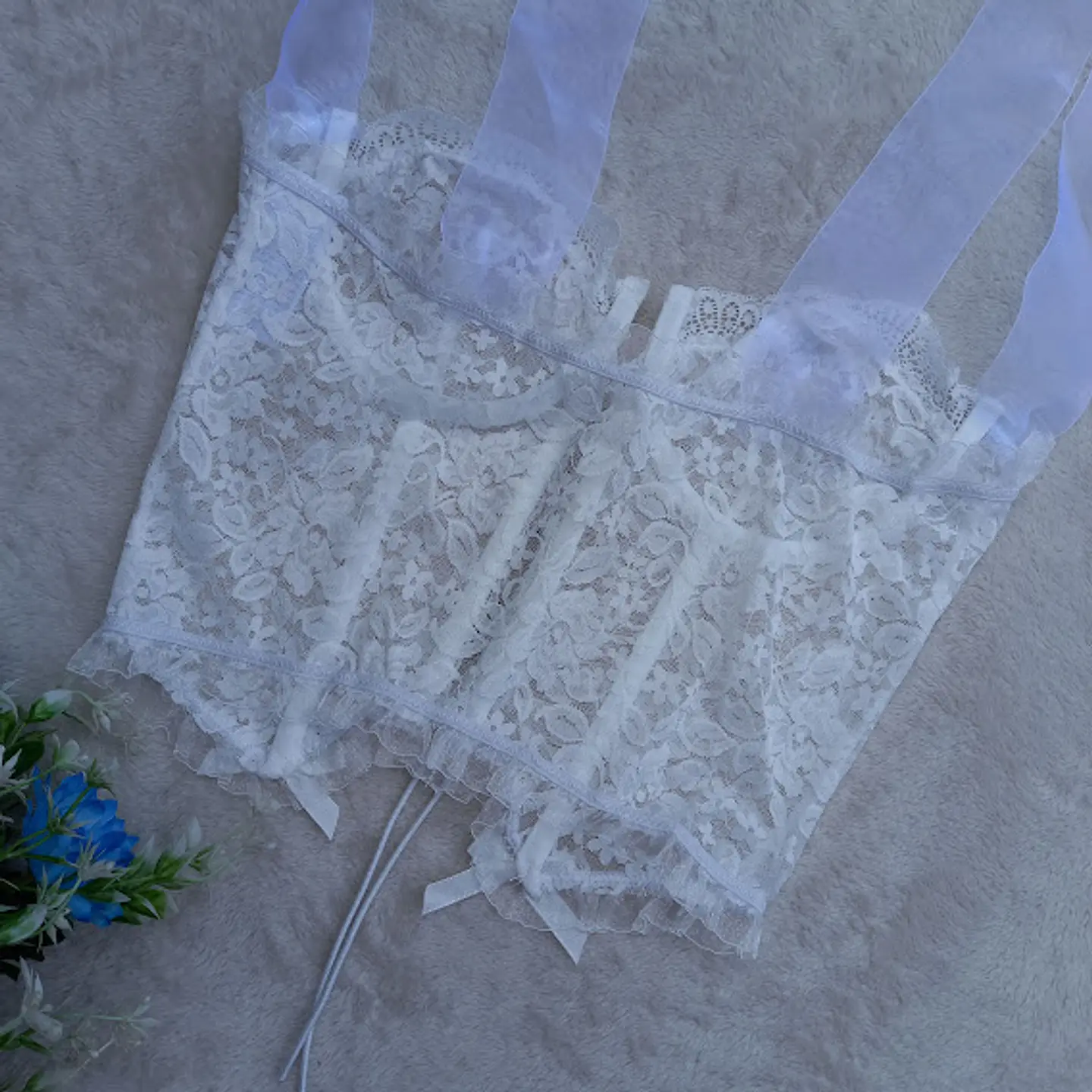 Bustier Encaje Blanco 2