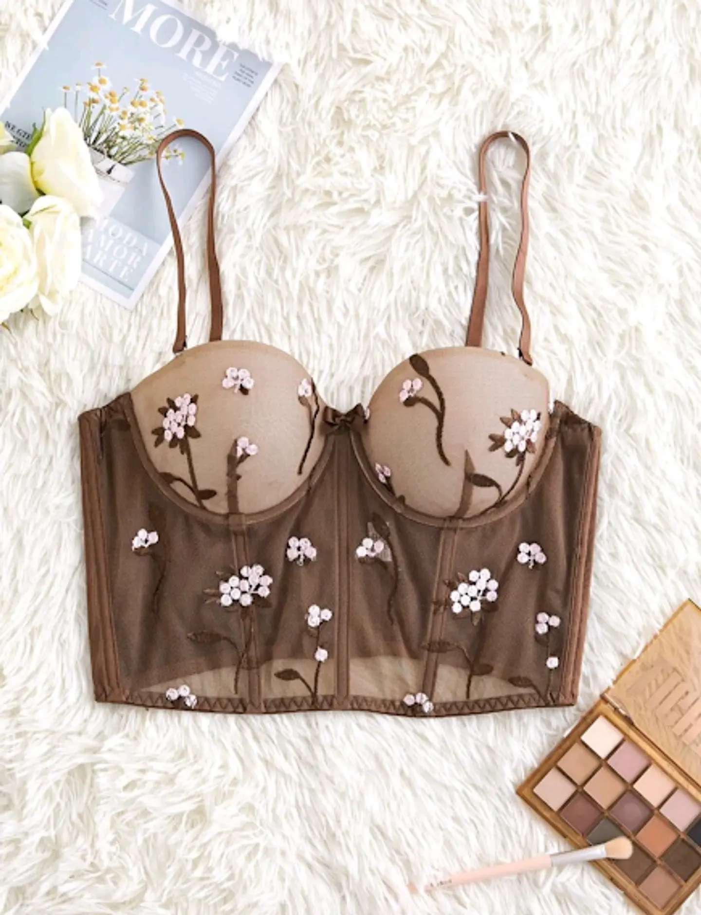 Bustier Flores Bordadas 1