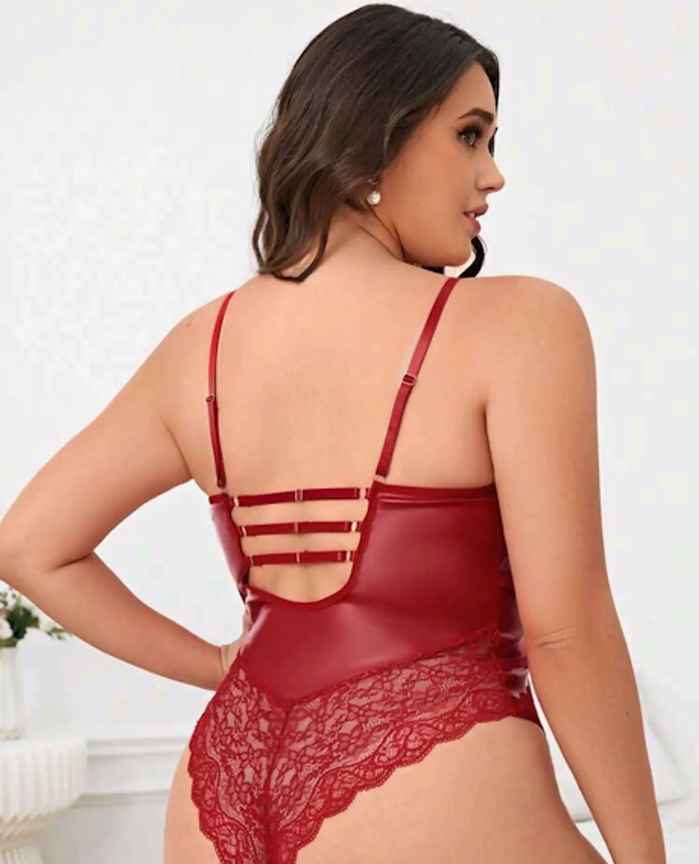 Body Cuerina y Encaje 2